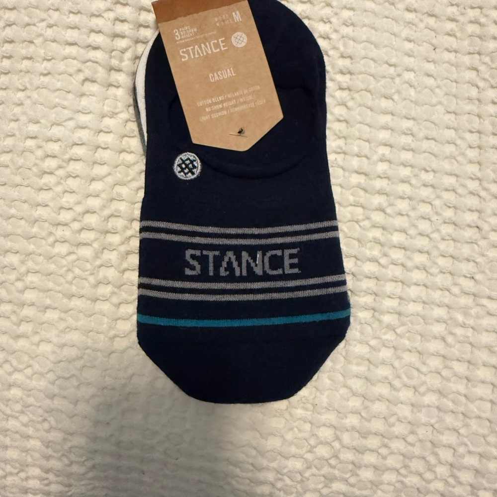 NWT Stance no show socks, 3 pack size M